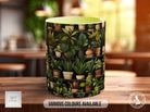 House Plants Full Wrap Art Mug - Design 12 - Coloured 11oz, Bone China 10oz and 15oz and Latte 12oz options. - Sipfull of Design
