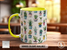 House Plants Full Wrap Art Mug - Design 15 - Coloured 11oz, Bone China 10oz and 15oz and Latte 12oz options. - Sipfull of Design