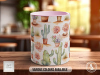 Coloured Floral Western Boho Full Wrap Art Mug - Design 5 - Sipfull of Design