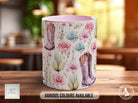Coloured Floral Western Boho Full Wrap Art Mug - Design 9 - Sipfull of Design