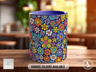 Coloured Groovy Flowers Full Wrap Art Mug - Design 2 - Sipfull of Design