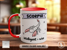 Scorpio Zodiac Mug, Zodiac Gift, Scorpio Gift, Star Sign Mug, Scorpio Birthday - 11oz, Bone China 10oz and 15oz and Latte 12oz options