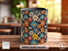 Coloured Groovy Flowers Full Wrap Art Mug - Design 9 - Sipfull of Design
