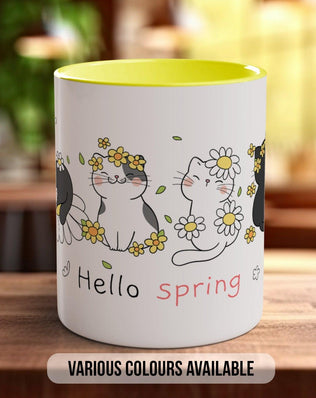Cute Cats in Spring Flowers Mug - Sipfull of Design