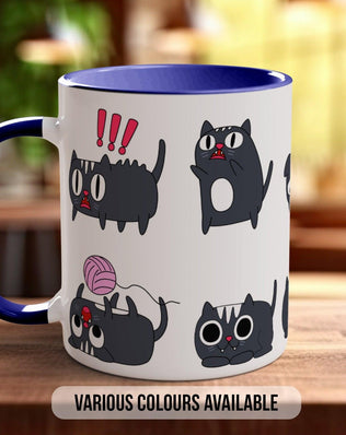 Cute Cat Character Mug - Sipfull of Design