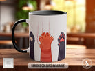 Cute Cat Paws Mug - Coloured 11oz, Bone China 10oz and 15oz and Latte 12oz options