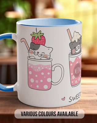 Cute Cats in smoothie cups Mug - Sipfull of Design