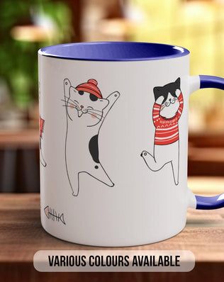 Cute Dancing Cats Mug - Sipfull of Design