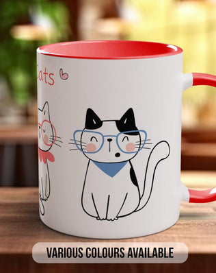 Cute Meowy Cat Mug - Sipfull of Design