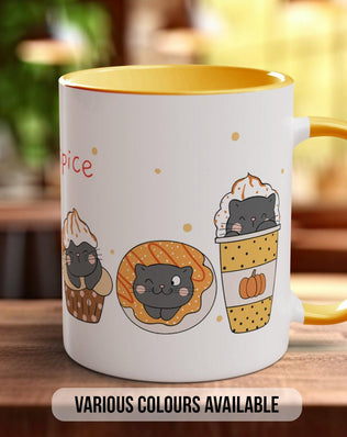 Cute Pumpkin Spices Latte Cats Mug - Sipfull of Design