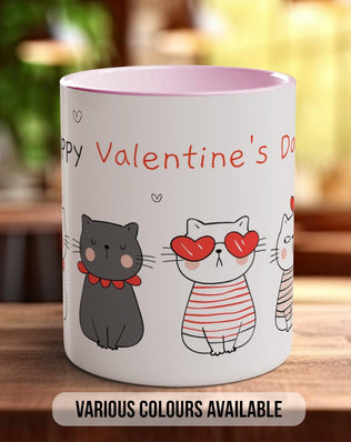 Cute Valentine Cats Design A Mug - Sipfull of Design