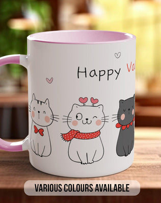Cute Valentine Cats Design A Mug - Sipfull of Design