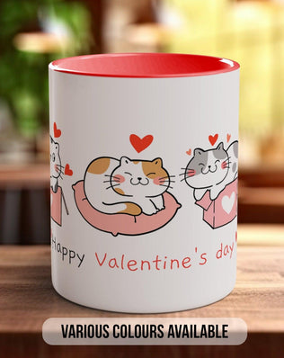 Cute Valentine Cats Desing B Mug - Sipfull of Design