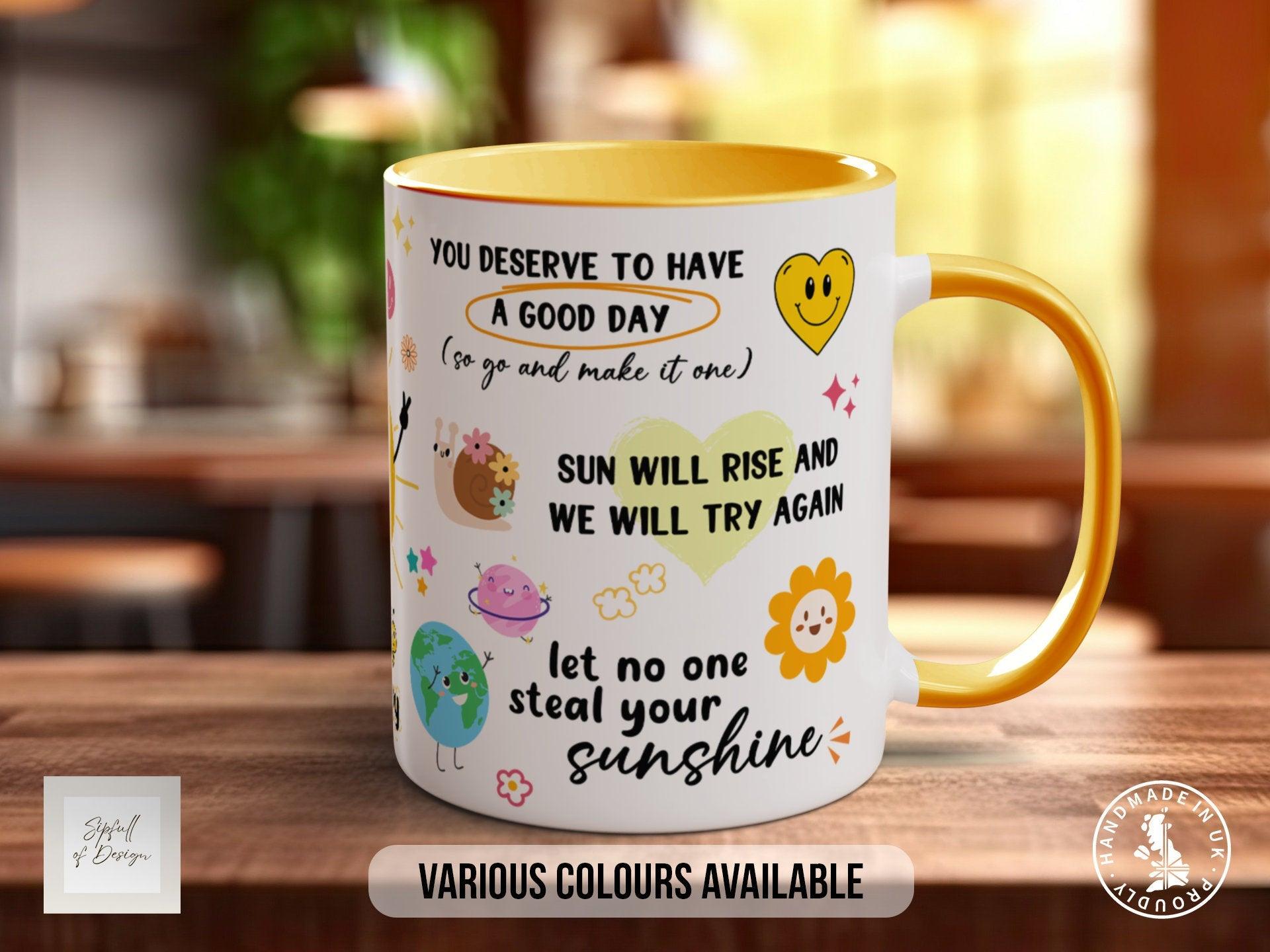Coloured Be The Sunshine Mug - Sipfull of Design