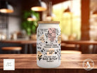 Naughty Daily Reminders Frosted Glass Can - a bamboo cup of positivity with lid and straw! Vulgar - Sipfull of Design