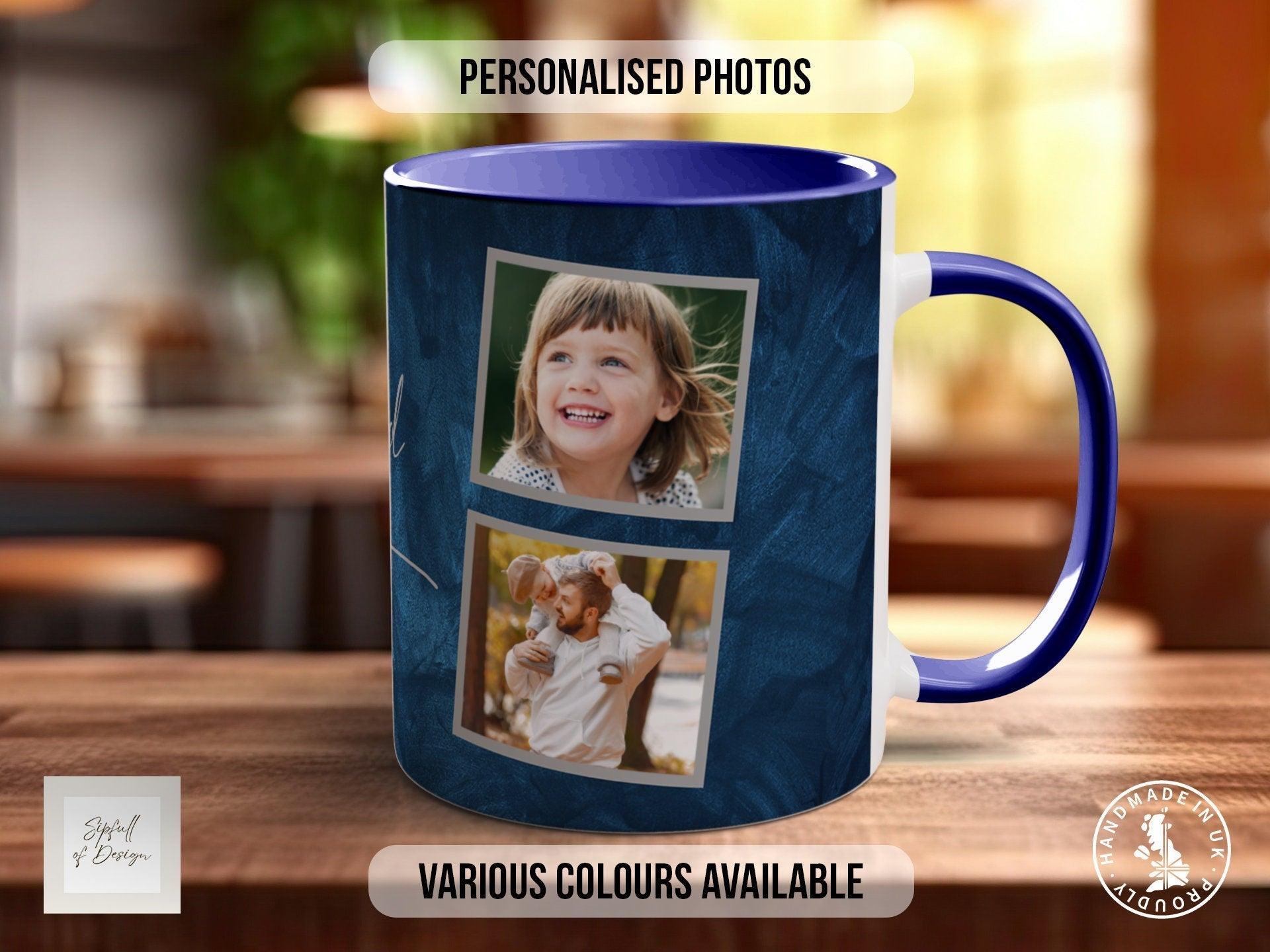 Dad Photo Frame Personalised Photo Mug - Sipfull of Design