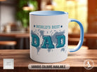Worlds Best Dad Mug - coloured Fathers Day