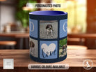 Personalised Dog Mug - Blue Photo Grid - Multiple Mug Colours - Sipfull of Design