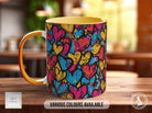 Graffiti Hearts Pattern Full Wrap Coloured Art Mug - Design 7 - Sipfull of Design