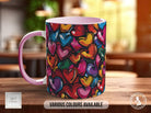 Graffiti Hearts Pattern Full Wrap Coloured Art Mug - Design 8 - Sipfull of Design
