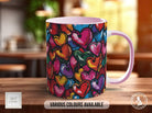Graffiti Hearts Pattern Full Wrap Coloured Art Mug - Design 8 - Sipfull of Design