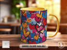 Graffiti Hearts Pattern Full Wrap Coloured Art Mug - Design 12 - Sipfull of Design