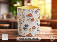 Mushroom Garden Pattern Full Wrap Coloured Art Mug - Design 5 - Sipfull of Design