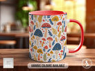 Mushroom Garden Pattern Full Wrap Coloured Art Mug - Design 14 - Sipfull of Design