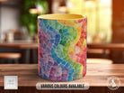 Watercolour Rainbow Stained Glass Pattern Full Wrap Coloured Art Mug - Design 5 - Sipfull of Design