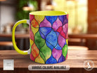 Watercolour Rainbow Stained Glass Pattern Full Wrap Coloured Art Mug - Design 7 - Sipfull of Design