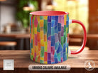 Watercolour Rainbow Stained Glass Pattern Full Wrap Coloured Art Mug - Design 11 - Sipfull of Design