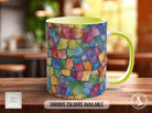 Watercolour Rainbow Stained Glass Pattern Full Wrap Coloured Art Mug - Design 12 - Sipfull of Design