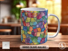 Watercolour Rainbow Stained Glass Pattern Full Wrap Coloured Art Mug - Design 12 - Sipfull of Design