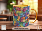 Watercolour Rainbow Stained Glass Pattern Full Wrap Coloured Art Mug - Design 12 - Sipfull of Design