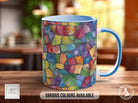 Watercolour Rainbow Stained Glass Pattern Full Wrap Coloured Art Mug - Design 12 - Sipfull of Design