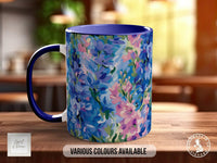 Birth Month Flowers Mug - July Larkspur and Water Lily - - Sipfull of Design