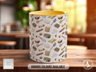 Coloured Baking Pattern Full Wrap Mug - Design 4 - Love Cooking - Kitchen Theme