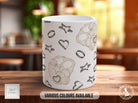 Coloured Baking Pattern Full Wrap Mug - Design 8 - Love Cooking - Kitchen Theme
