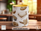 Coloured Baking Pattern Full Wrap Mug - Design 13 - Love Cooking - Kitchen Theme