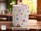 Coloured Floral Western Boho Full Wrap Art Mug - Design 1 - Sipfull of Design