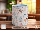 Coloured Floral Western Boho Full Wrap Art Mug - Design 8 - Sipfull of Design