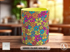 Coloured Groovy Flowers Full Wrap Art Mug - Design 5 - Sipfull of Design