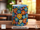 Coloured Groovy Flowers Full Wrap Art Mug - Design 12 - Sipfull of Design