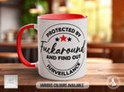 Protected by Fuckaround And Find Out Surveillance Mug - Sipfull of Design