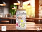 Nurse Daily Affirmations Motivational Frosted Glass Can - a bamboo cup of positivity with lid and straw!