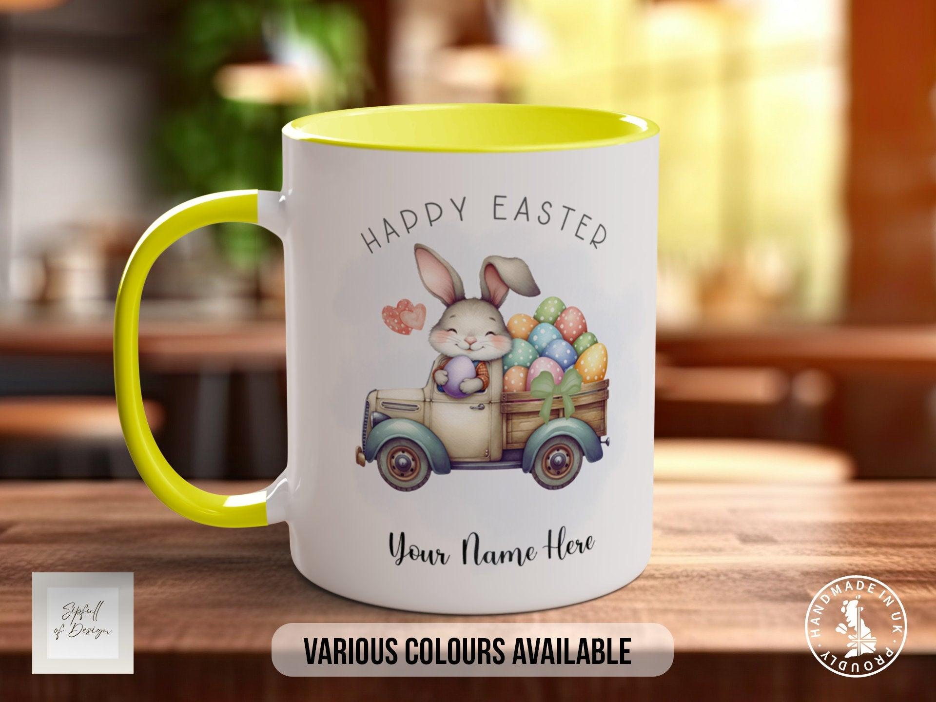 Easter Bunny In Truck Mug - Sipfull of Design