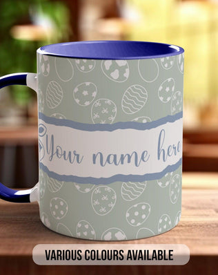 Easter Eggs Grey Personalised Mug - Sipfull of Design