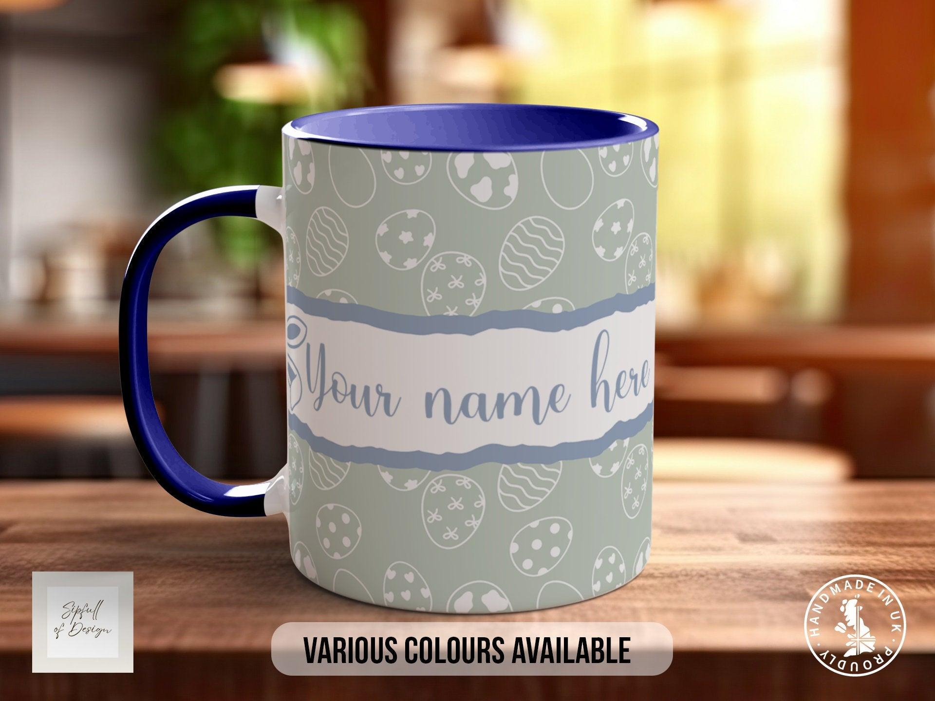 Easter Eggs Grey Personalised Mug - Sipfull of Design