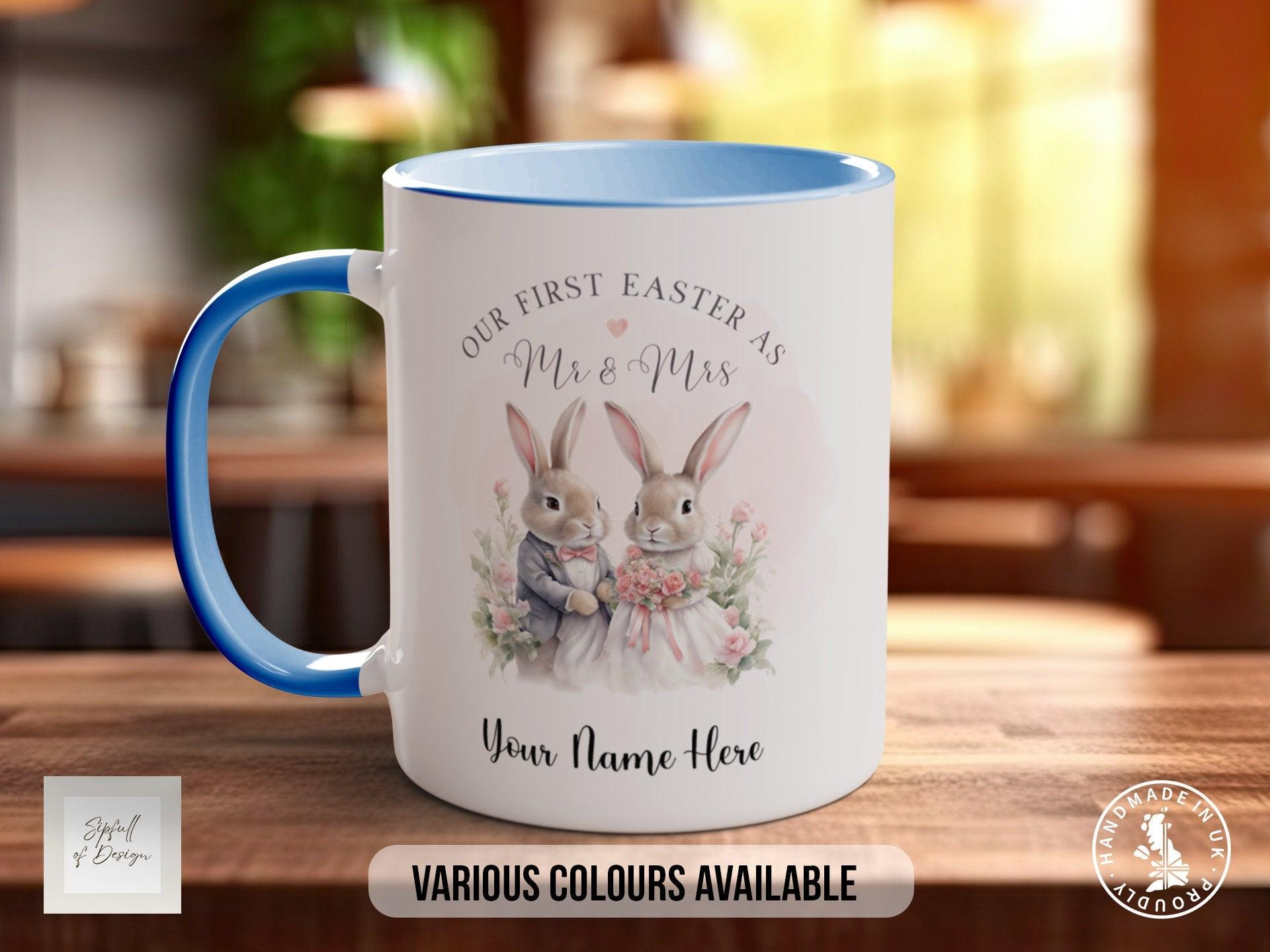 First Easter As Mr & Mrs Bunny Personalised Mug - Sipfull of Design