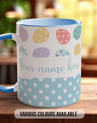 Easter Eggs and Dots Personalised Mug - Sipfull of Design